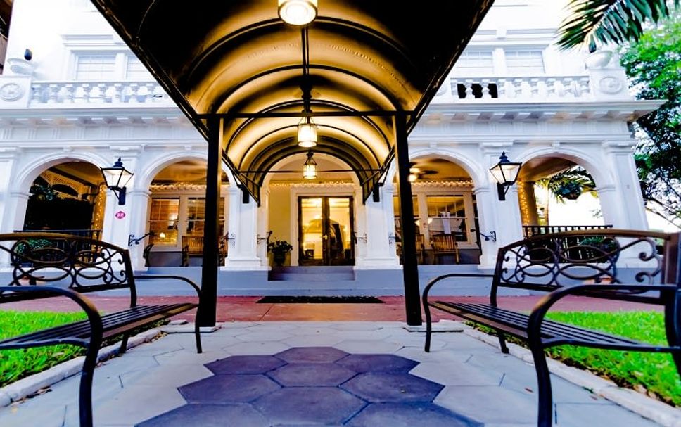 Entrada del hotel Foto